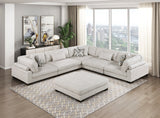 Tinley Beige Ottoman by Homelegance at Eve Furniture