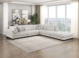 Tinley Beige Ottoman by Homelegance at Eve Furniture