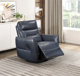 Thomas Dark Blue Swivel Glider Reclining Chair