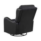 Regent Black Swivel Glider Reclining Chair by Homelegance at Eve Furniture