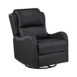 Regent Black Swivel Glider Reclining Chair by Homelegance at Eve Furniture