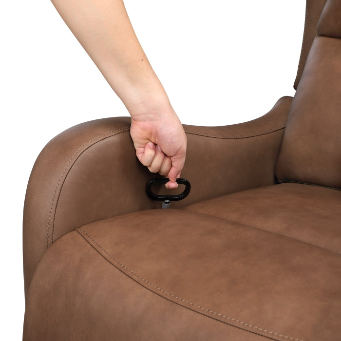 Regent Brown Swivel Glider Reclining Chair by Homelegance at Eve Furniture