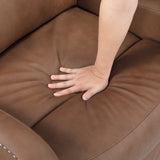Regent Brown Swivel Glider Reclining Chair by Homelegance at Eve Furniture