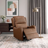 Regent Brown Swivel Glider Reclining Chair by Homelegance at Eve Furniture