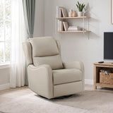 Regent Taupe Swivel Glider Reclining Chair by Homelegance at Eve Furniture