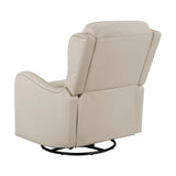 Regent Taupe Swivel Glider Reclining Chair by Homelegance at Eve Furniture