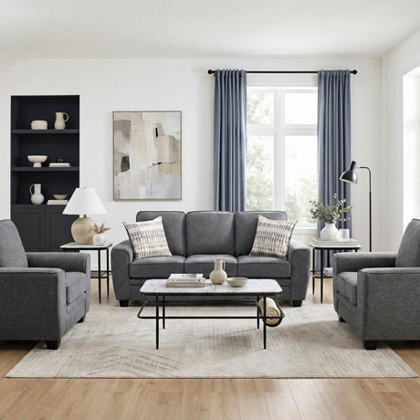 Zander Dark Gray Sofa by Homelegance at Eve Furniture