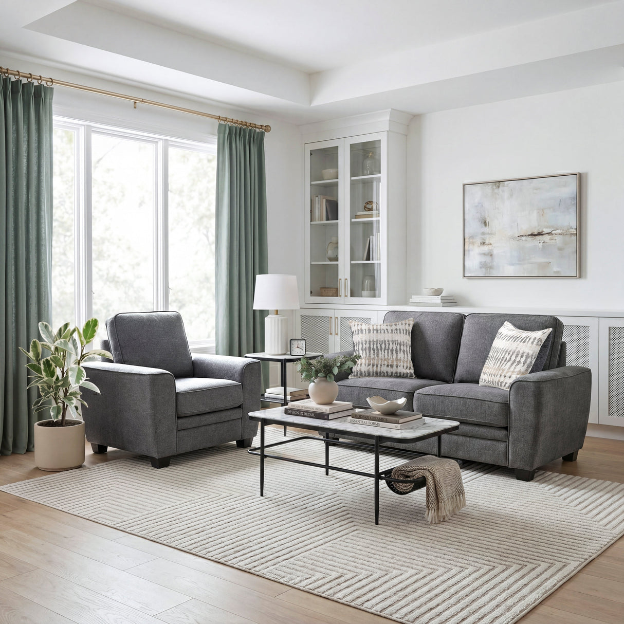 Zander Dark Gray Chair by Homelegance at Eve Furniture