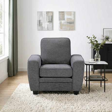 Zander Dark Gray Chair by Homelegance at Eve Furniture