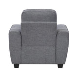 Zander Dark Gray Chair by Homelegance at Eve Furniture