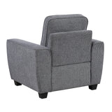 Zander Dark Gray Chair by Homelegance at Eve Furniture