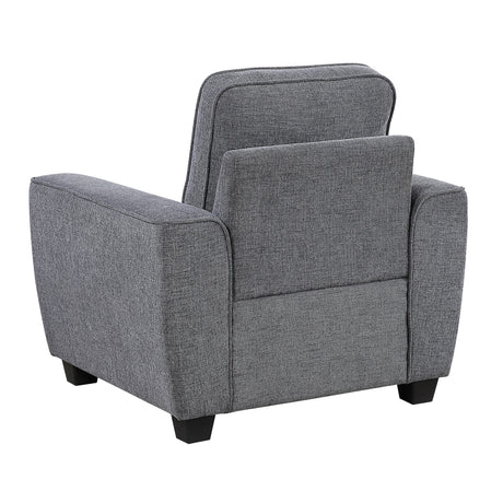 Zander Dark Gray Chair by Homelegance at Eve Furniture
