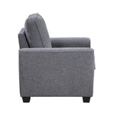 Zander Dark Gray Chair by Homelegance at Eve Furniture