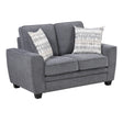 Zander Dark Gray Loveseat by Homelegance at Eve Furniture