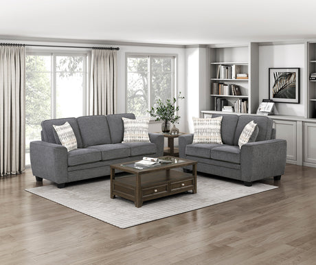 Zander Dark Gray Sofa by Homelegance at Eve Furniture