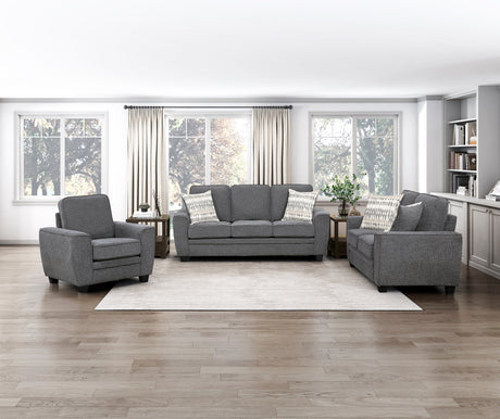 Zander Dark Gray Sofa by Homelegance at Eve Furniture