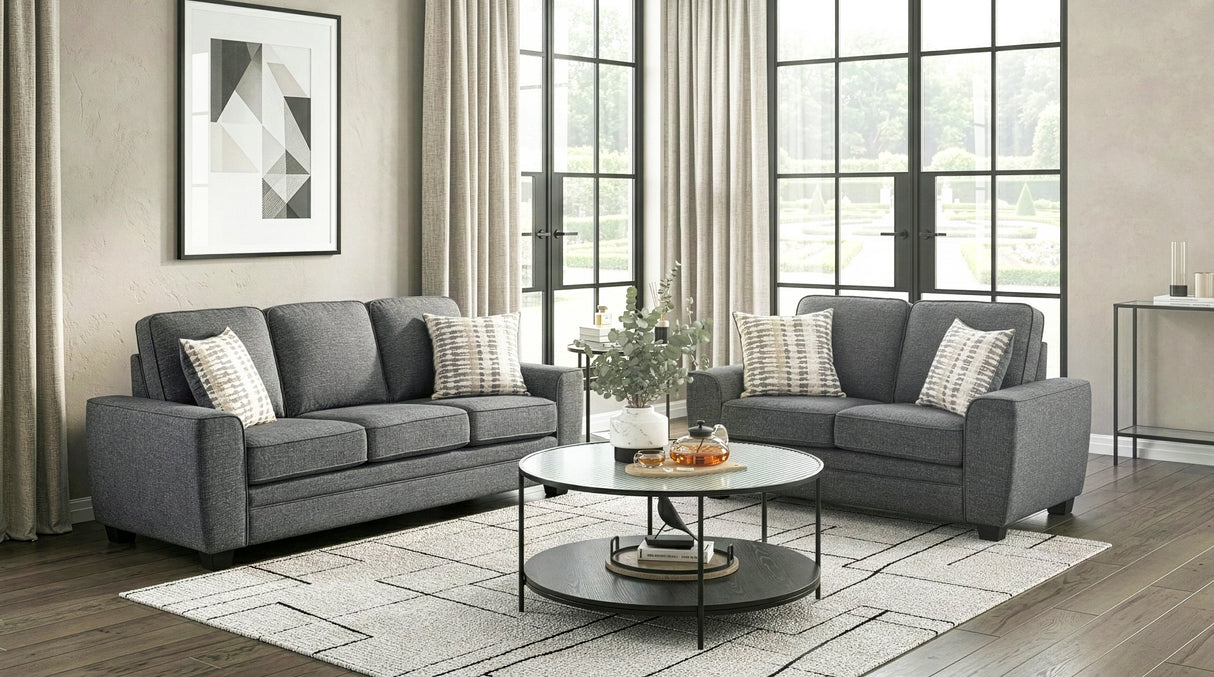 Zander Dark Gray Sofa by Homelegance at Eve Furniture