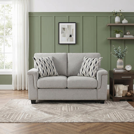 Chelsea Gray Loveseat by Homelegance at Eve Furniture