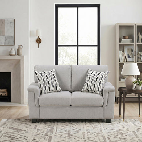 Chelsea Gray Loveseat by Homelegance at Eve Furniture