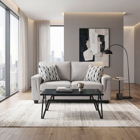 Chelsea Gray Loveseat by Homelegance at Eve Furniture