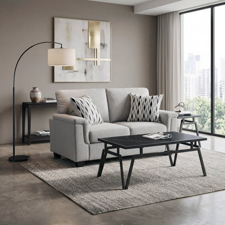 Chelsea Gray Loveseat by Homelegance at Eve Furniture