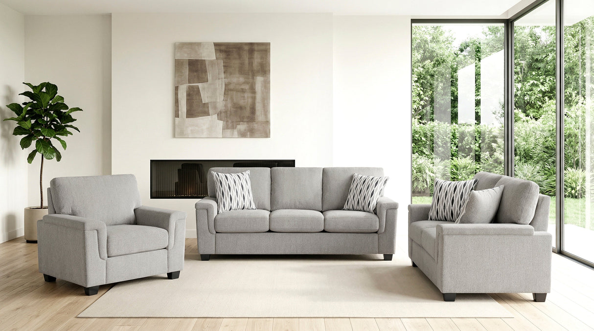 Chelsea Gray Sofa by Homelegance at Eve Furniture