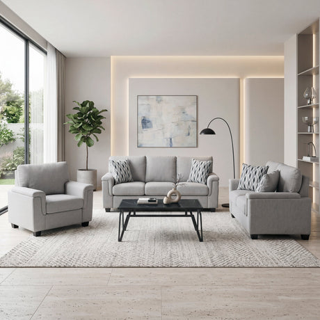 Chelsea Gray Sofa by Homelegance at Eve Furniture