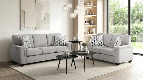 Chelsea Gray Loveseat by Homelegance at Eve Furniture