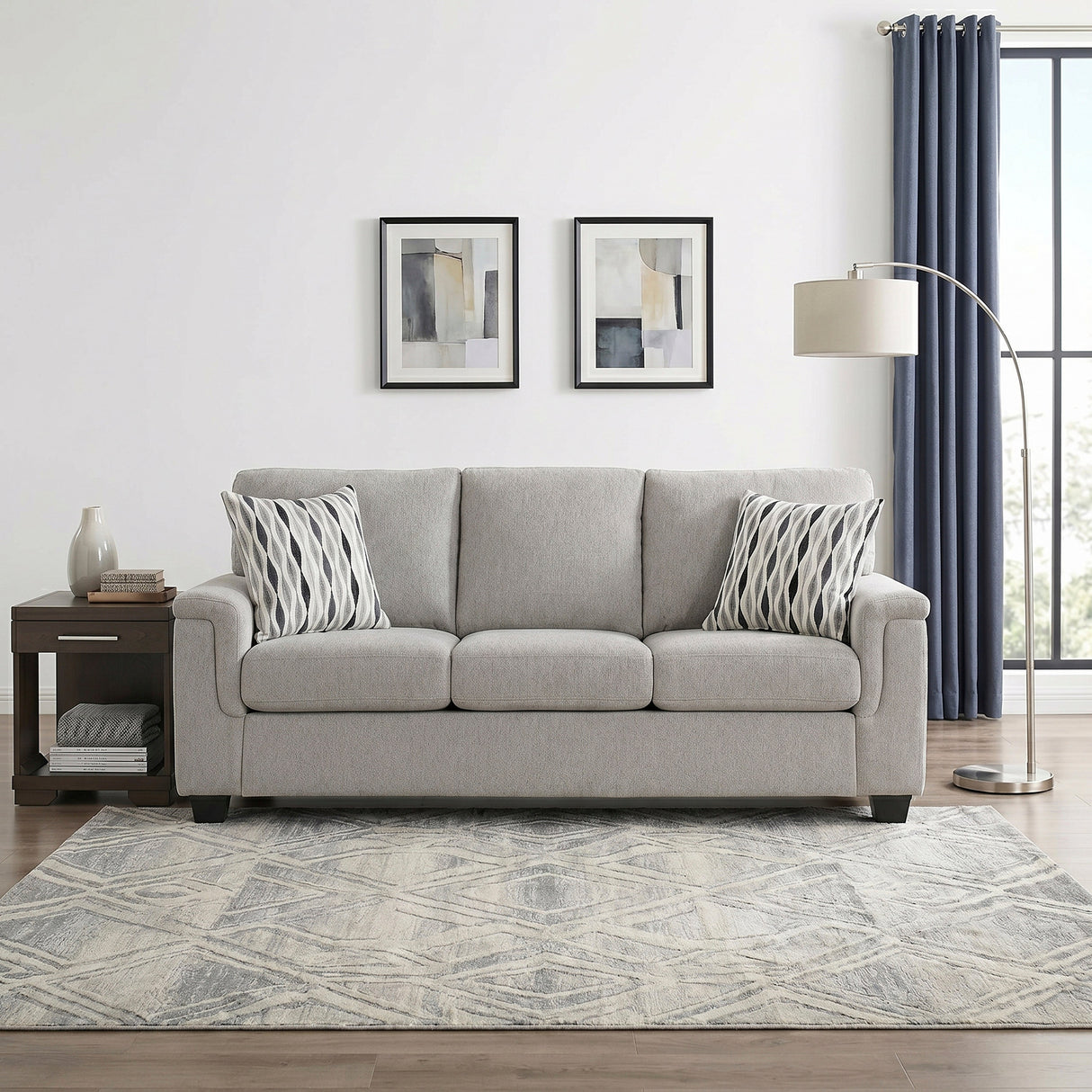 Chelsea Gray Sofa by Homelegance at Eve Furniture
