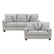 Chelsea Gray 2-Piece Living Room Set by Homelegance at Eve Furniture