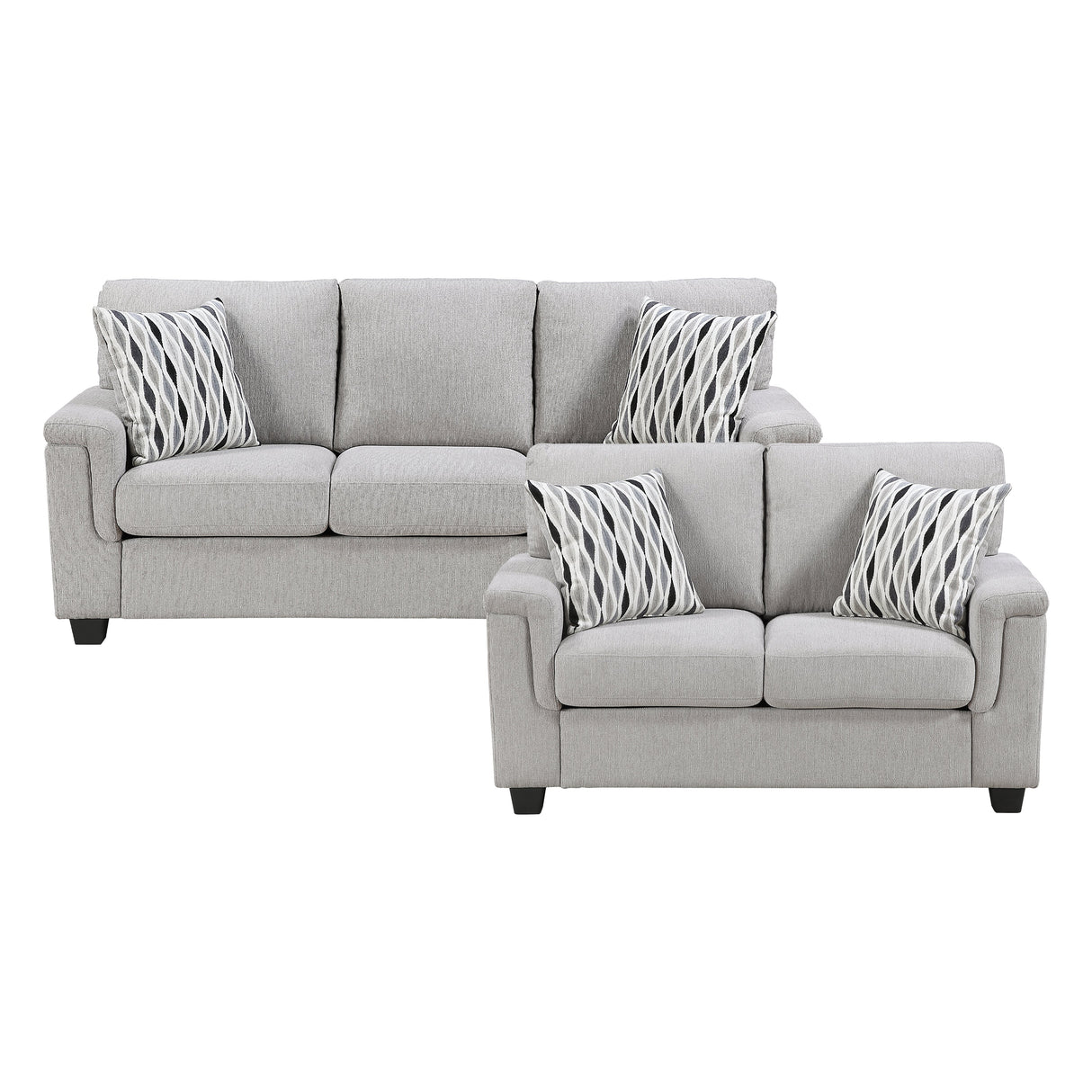 Chelsea Gray 2-Piece Living Room Set by Homelegance at Eve Furniture