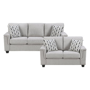 Chelsea Gray 2-Piece Living Room Set by Homelegance at Eve Furniture