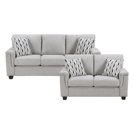 Chelsea Gray 2-Piece Living Room Set by Homelegance at Eve Furniture