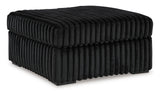 Midnight-Madness Onyx LAF Chase Sectional and Ottoman