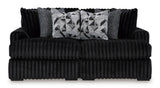 Midnight-Madness Onyx 2-Piece Oversized Double Chaise