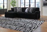 Midnight-Madness Onyx 2-Piece LAF Chaise Sectional