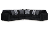 Midnight-Madness Onyx 3-Piece Sectional