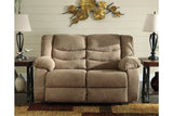 Tulen Mocha Reclining Loveseat