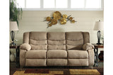 Tulen Mocha Reclining Sofa and Loveseat