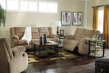 Tulen Mocha Reclining Sofa, Loveseat and Recliner