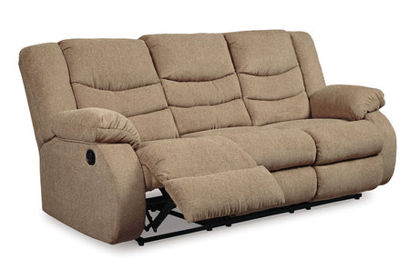 Tulen Mocha Reclining Sofa and Loveseat