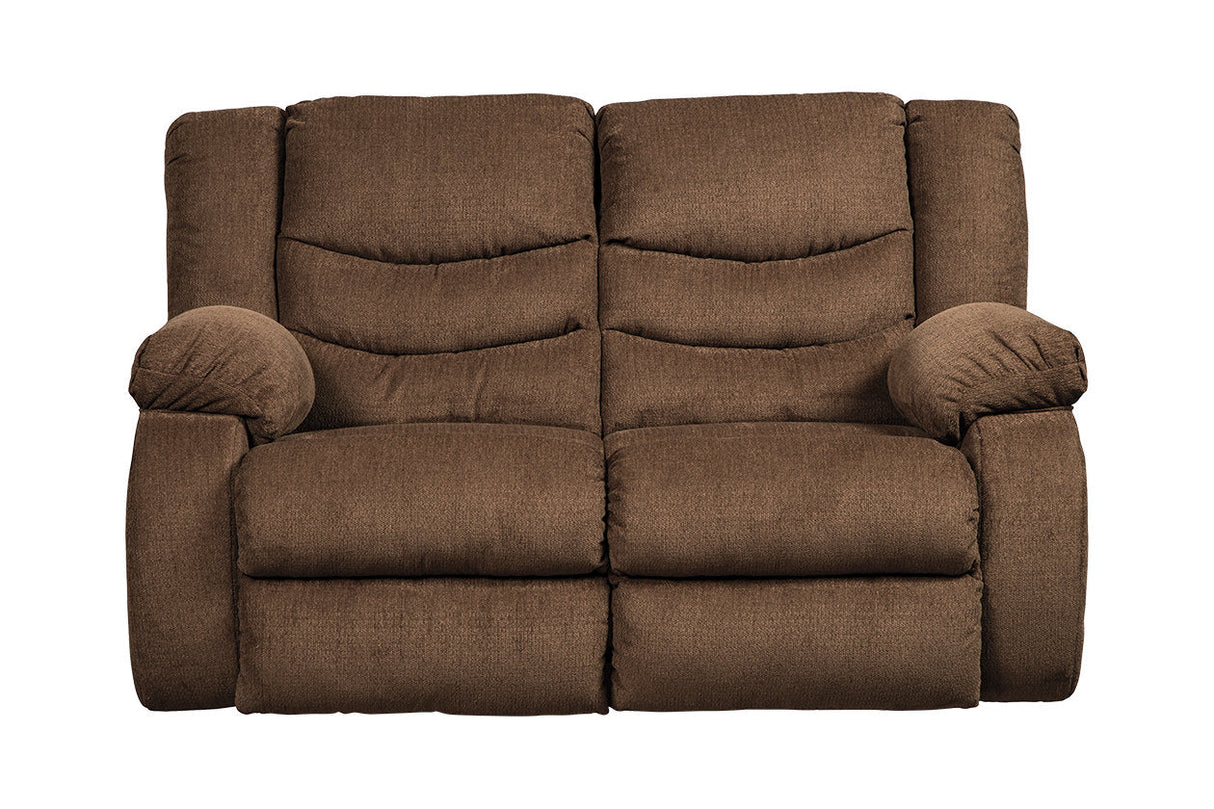 Tulen Chocolate Reclining Loveseat