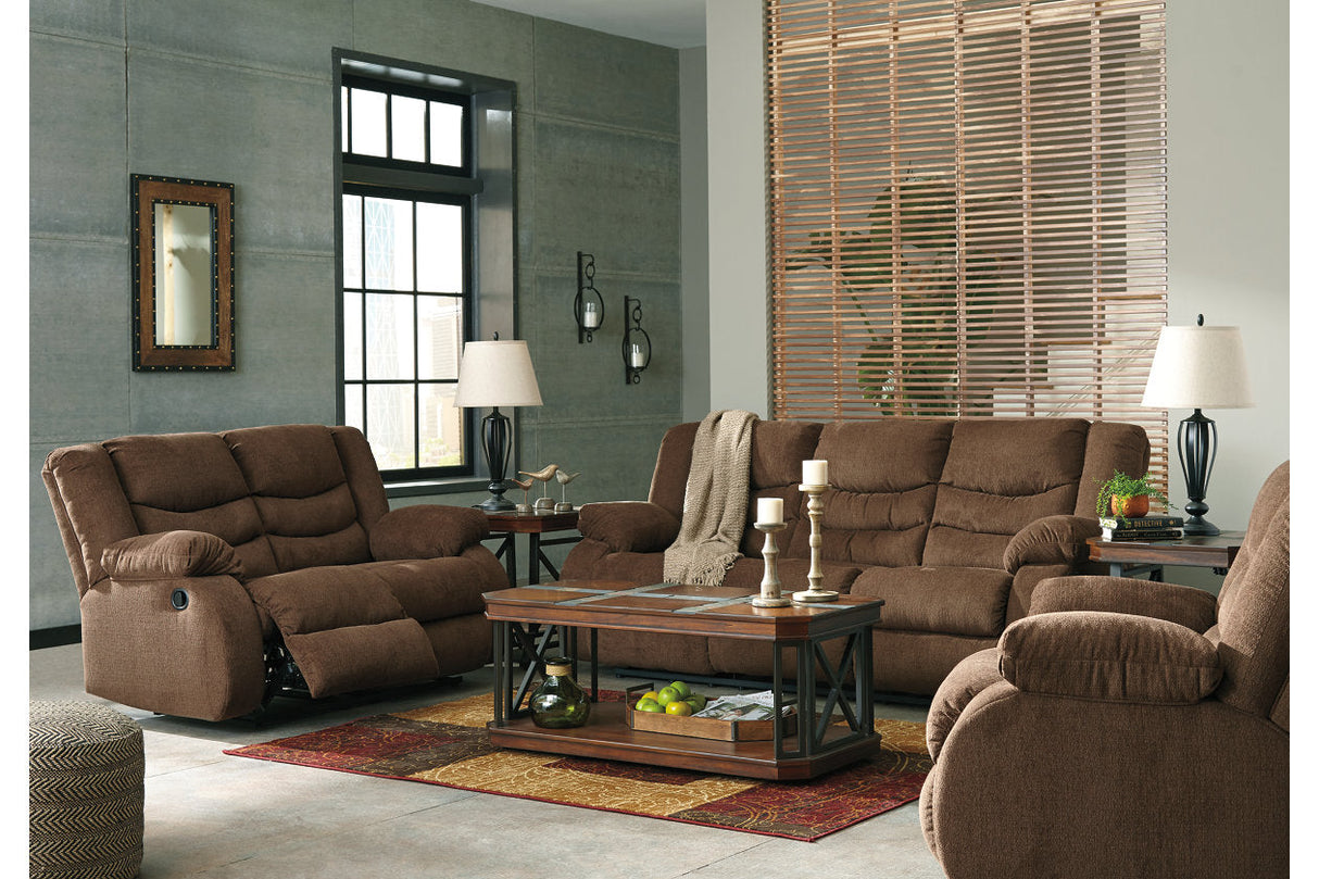 Tulen Chocolate Reclining Sofa