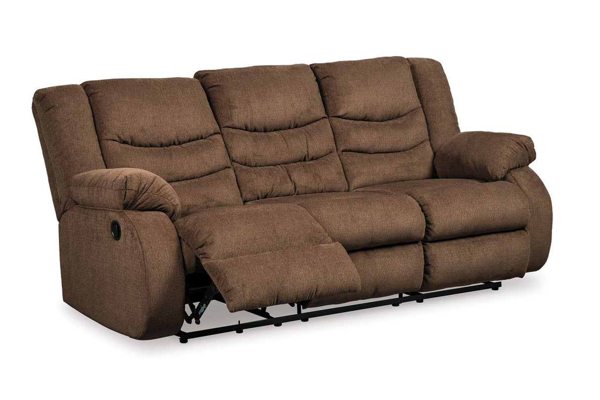 Tulen Chocolate Reclining Sofa, Loveseat and Recliner