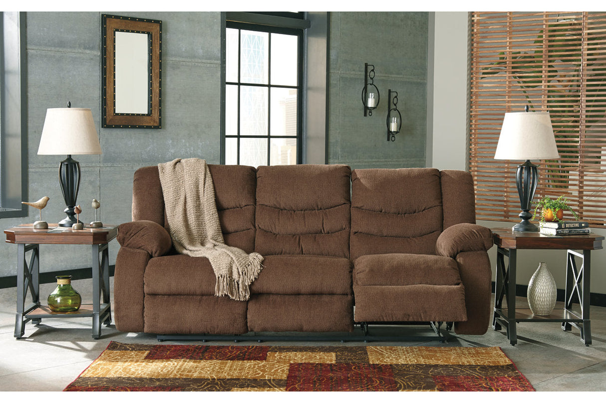 Tulen Chocolate Reclining Sofa