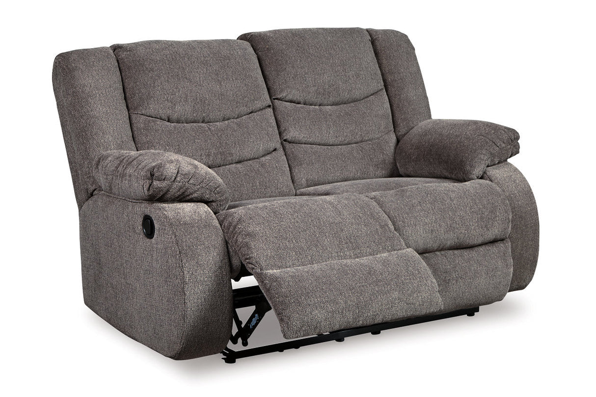 Tulen Gray Reclining Sofa and Loveseat