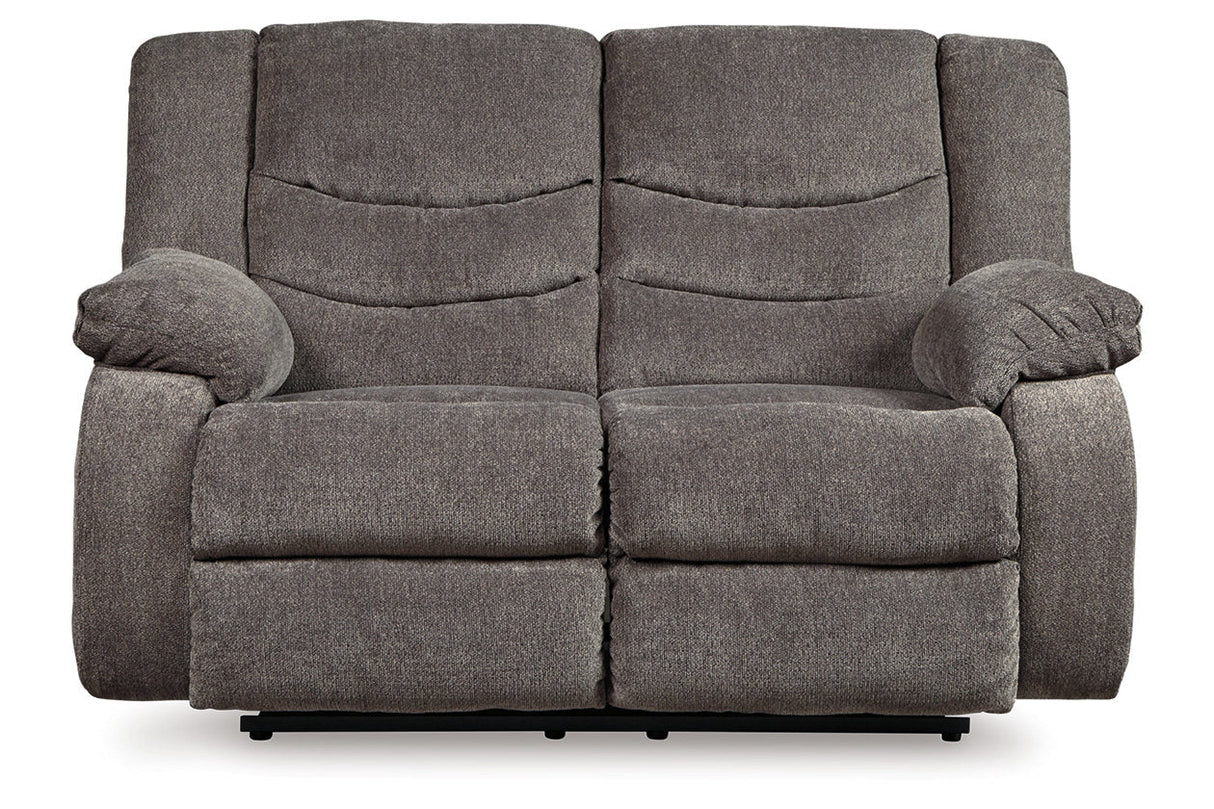 Tulen Gray Reclining Loveseat and Recliner