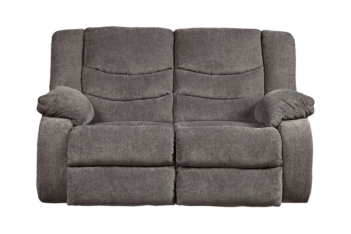 Tulen Gray Reclining Loveseat