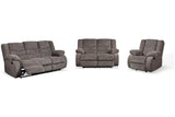 Tulen Gray Reclining Sofa, Loveseat and Recliner