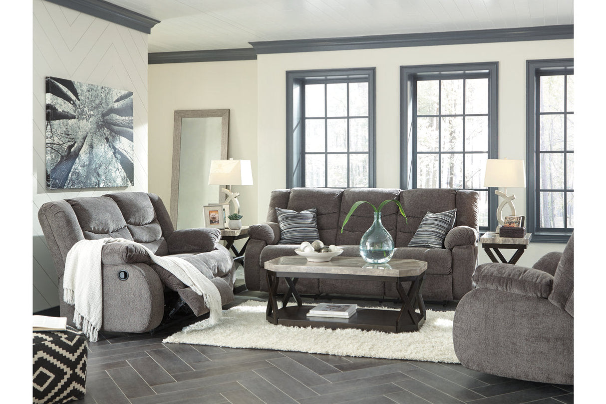 Tulen Gray Reclining Sofa